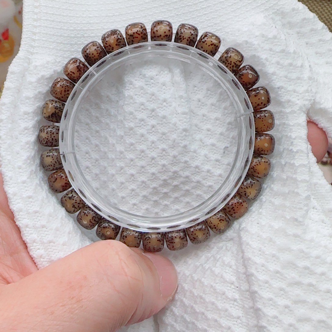 手串星月菩提冰糖火烧云8*7