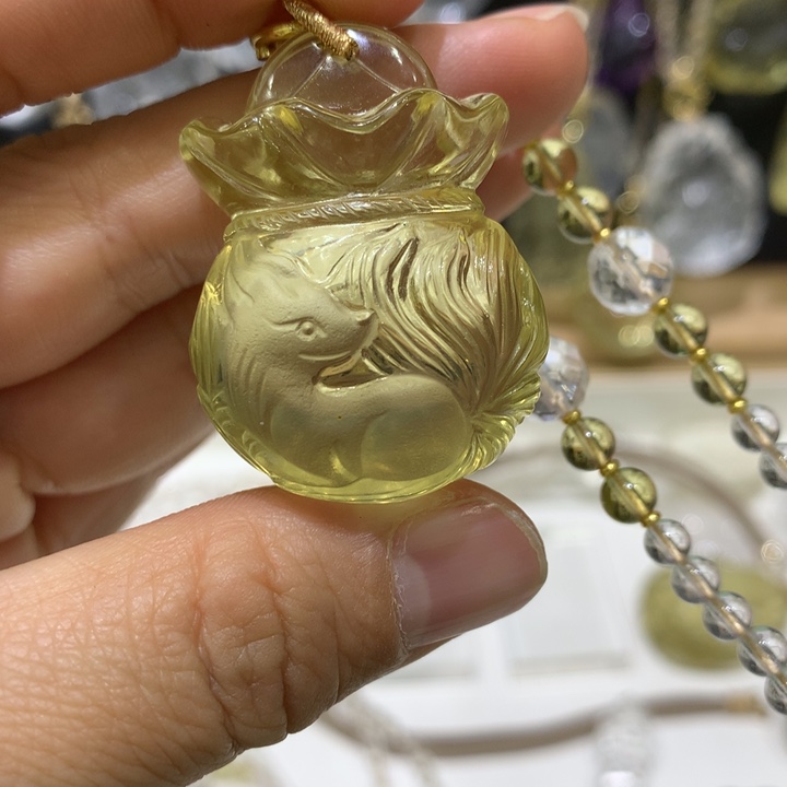 水晶颈饰未镶嵌天然