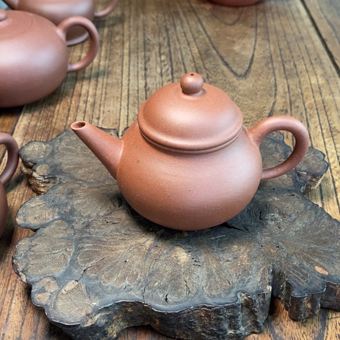 茶壶紫砂半手工芭乐容量100cc