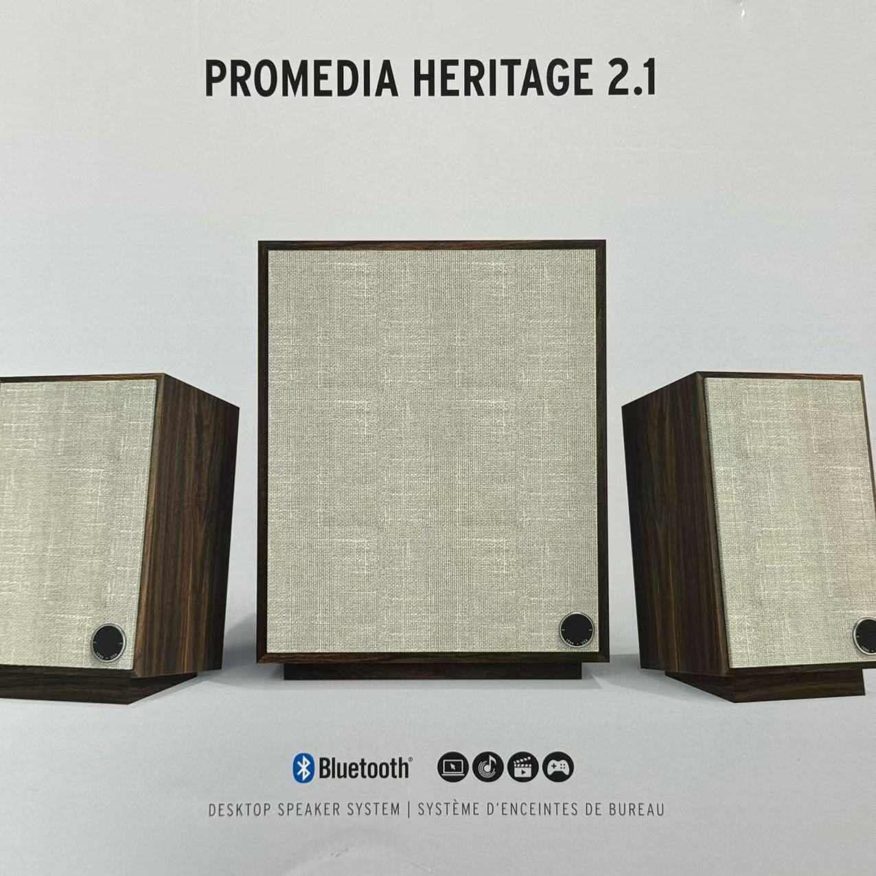 99新  【大娃专属】PROMEDIA HERITAGE2.1桌面HIFI扬声器音响