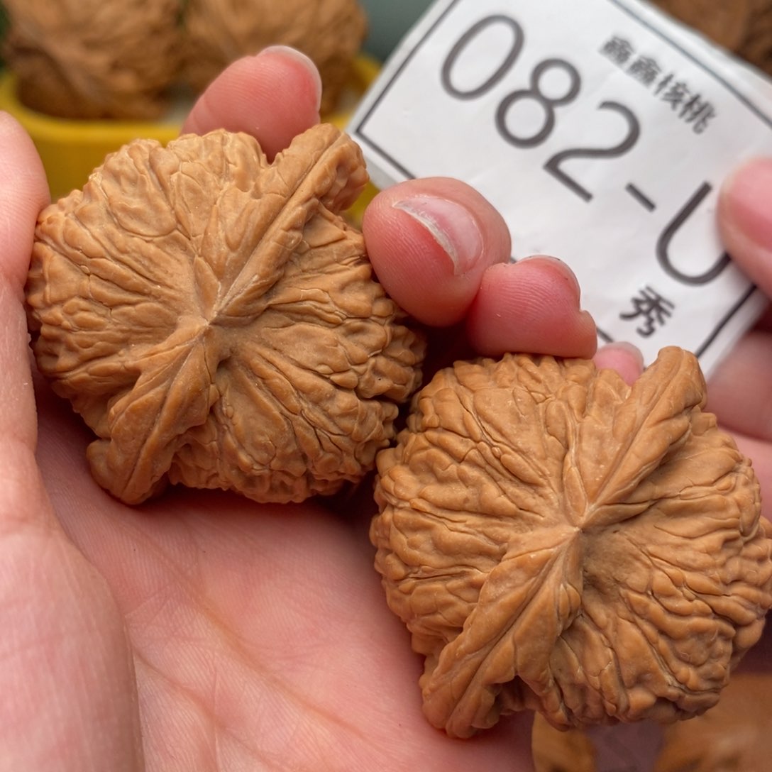 文玩核桃把件白狮45