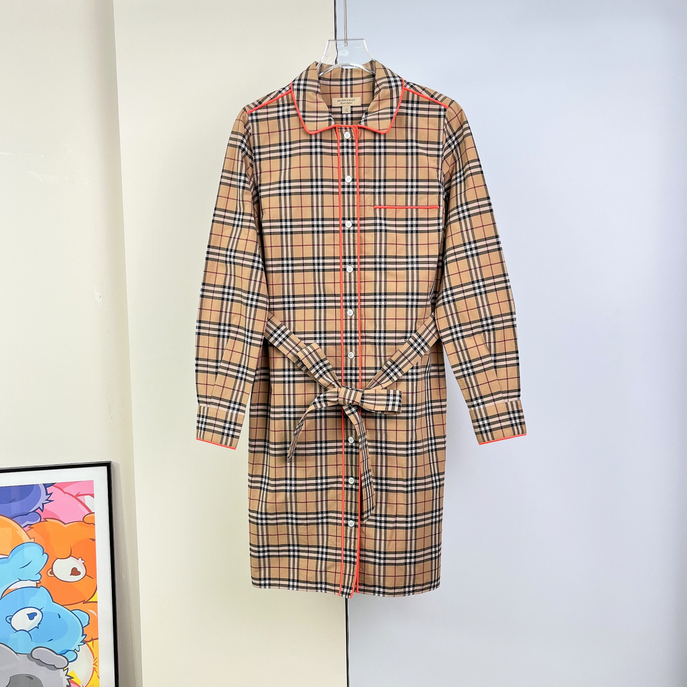 99新 BURBERRY/博柏利 衬衫裙/UK4码/Xsp32501