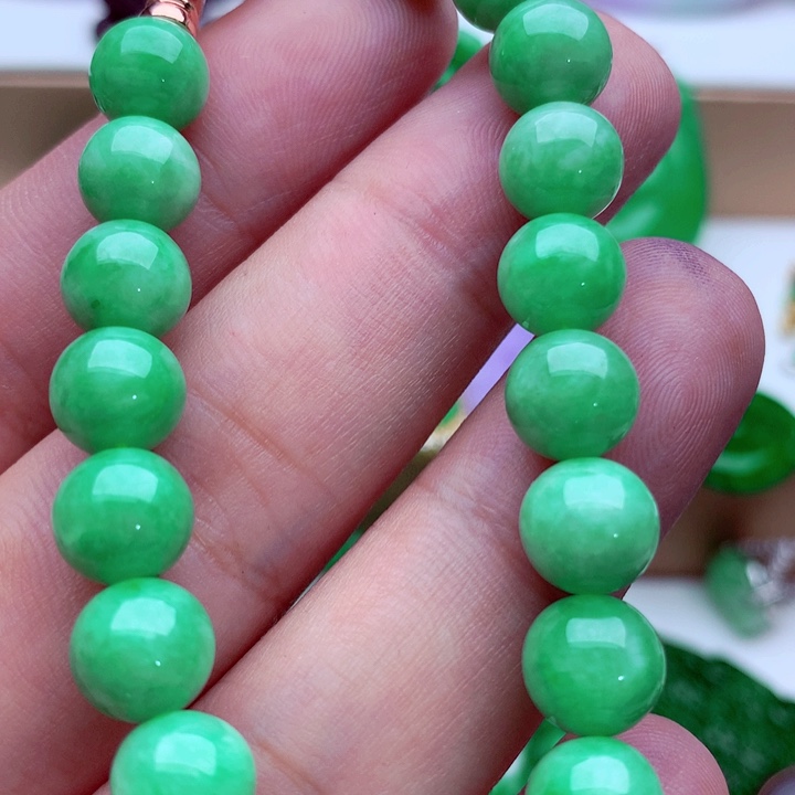 翡翠未镶嵌手链手串