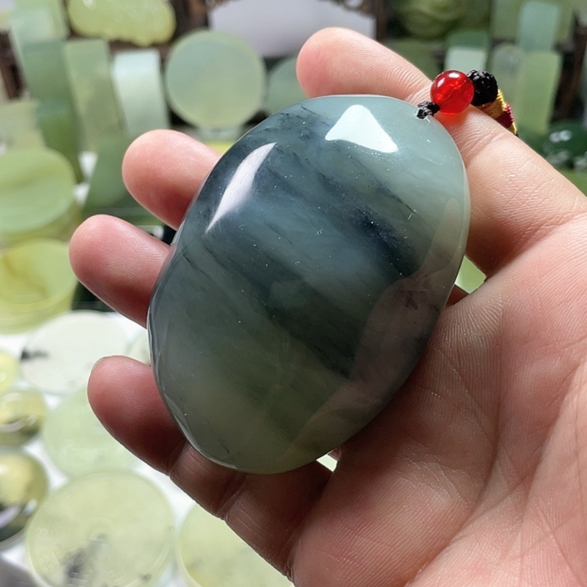 【闪购商品】岫玉挂件未镶嵌夜****。