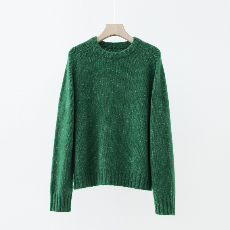 彩纱套头羊绒打底针织衫ZZS2L0304