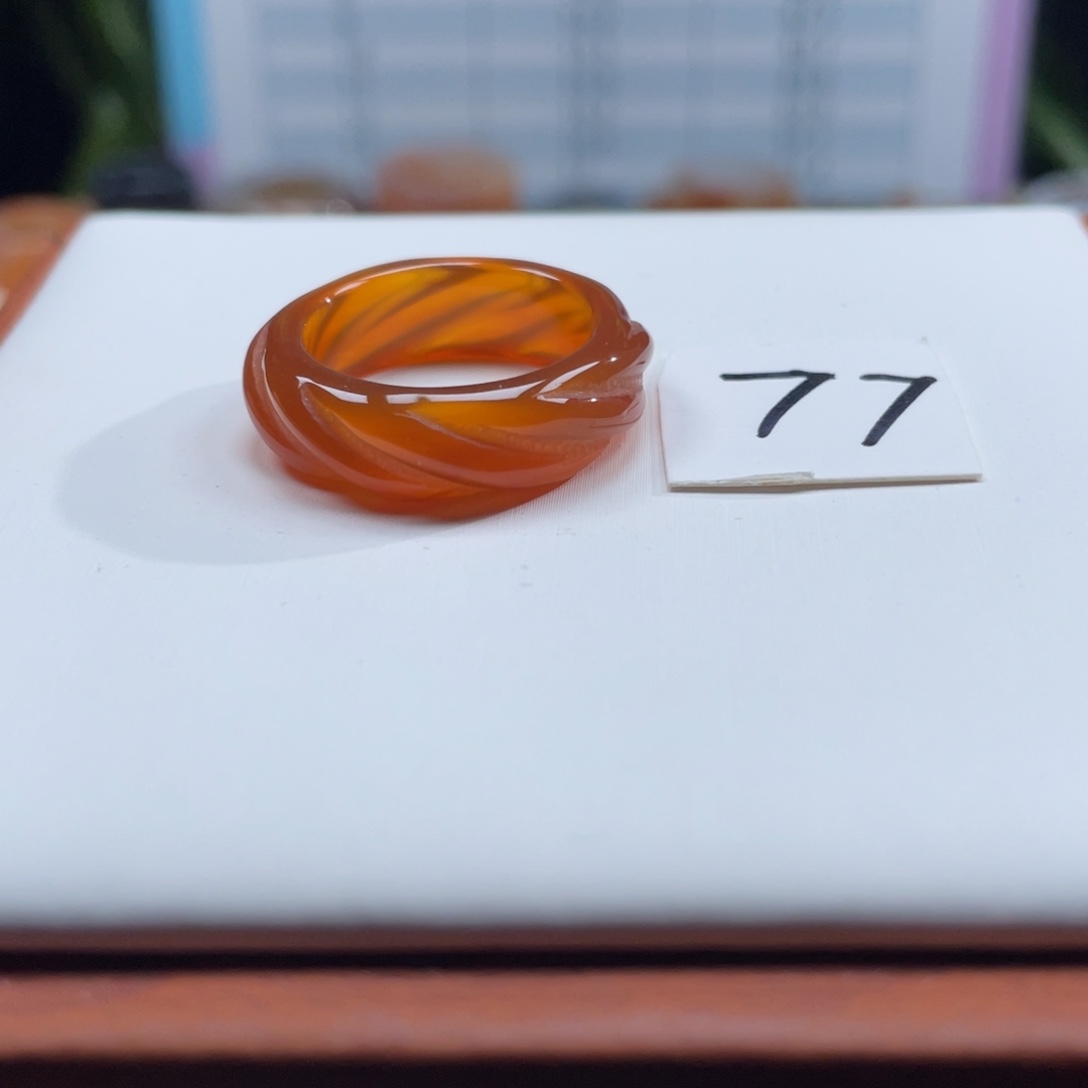 玛瑙/玉髓未镶嵌戒指Z18.3港18