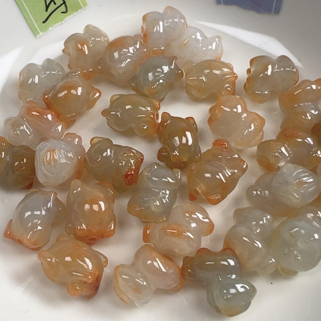 翡翠散珠翡翠马，猪一个可挑