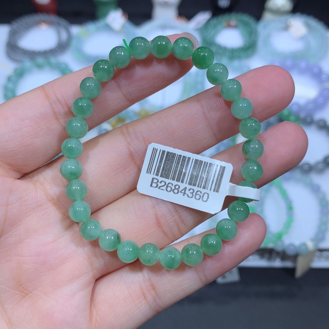 未镶嵌手串翡翠天然