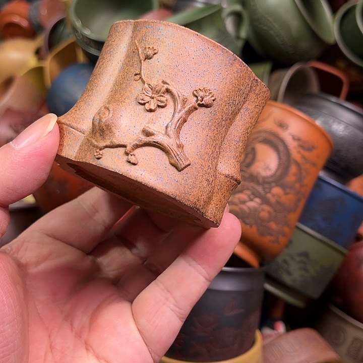 紫砂茶杯全手工紫砂主人杯