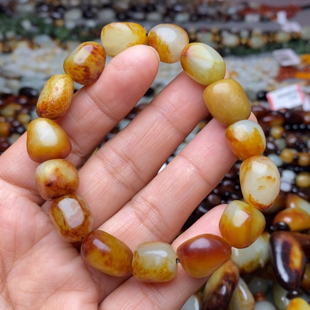 和田玉手链未镶嵌东