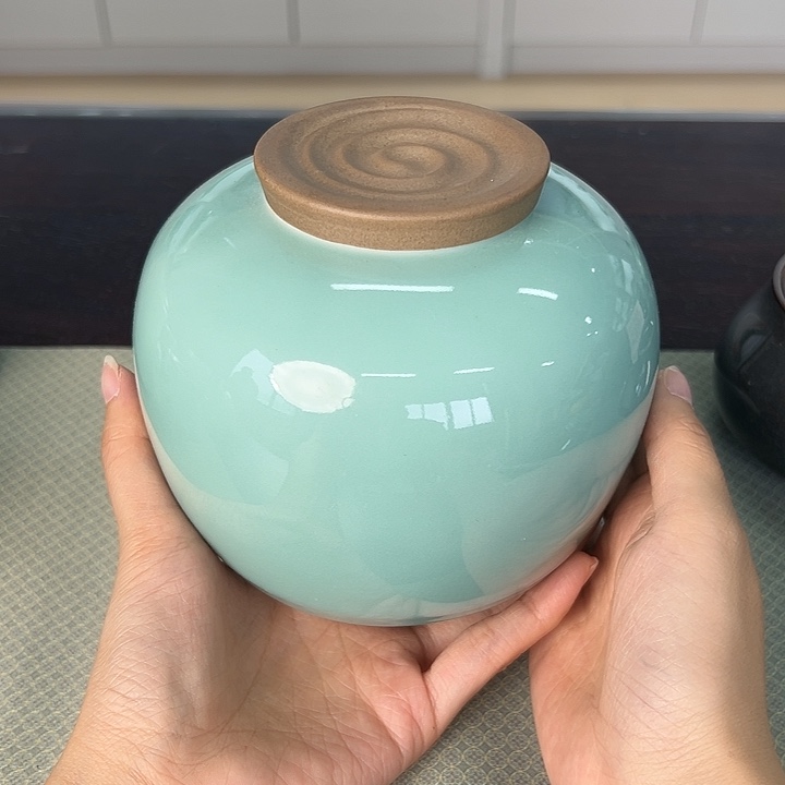 龙泉云间青瓷小米茶器