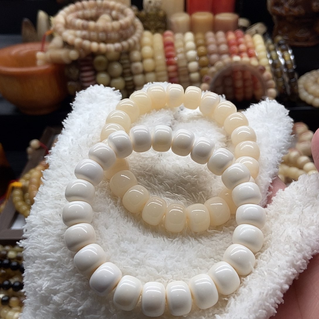 手串/手链驼骨12毫米骨瓷白牛骨