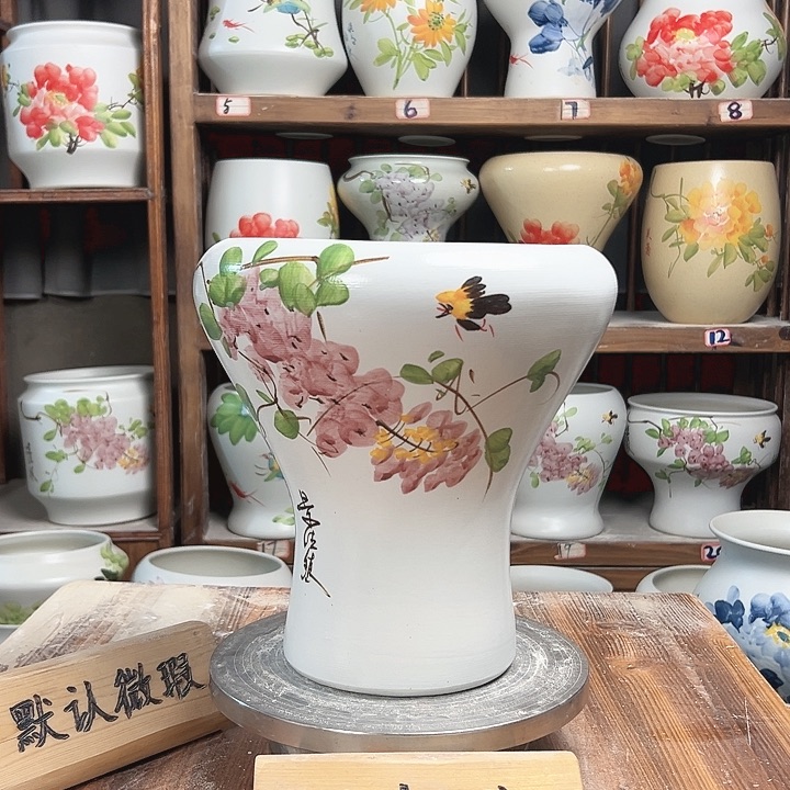 摆件火窝紫藤陶瓷陶瓷新款