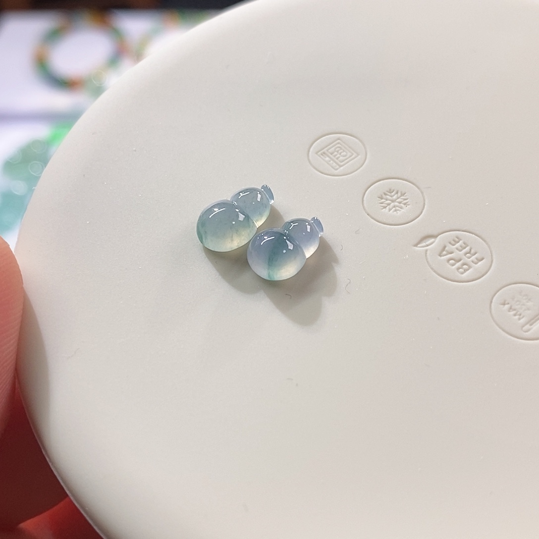 翡翠裸石元旦福利 葫芦一对