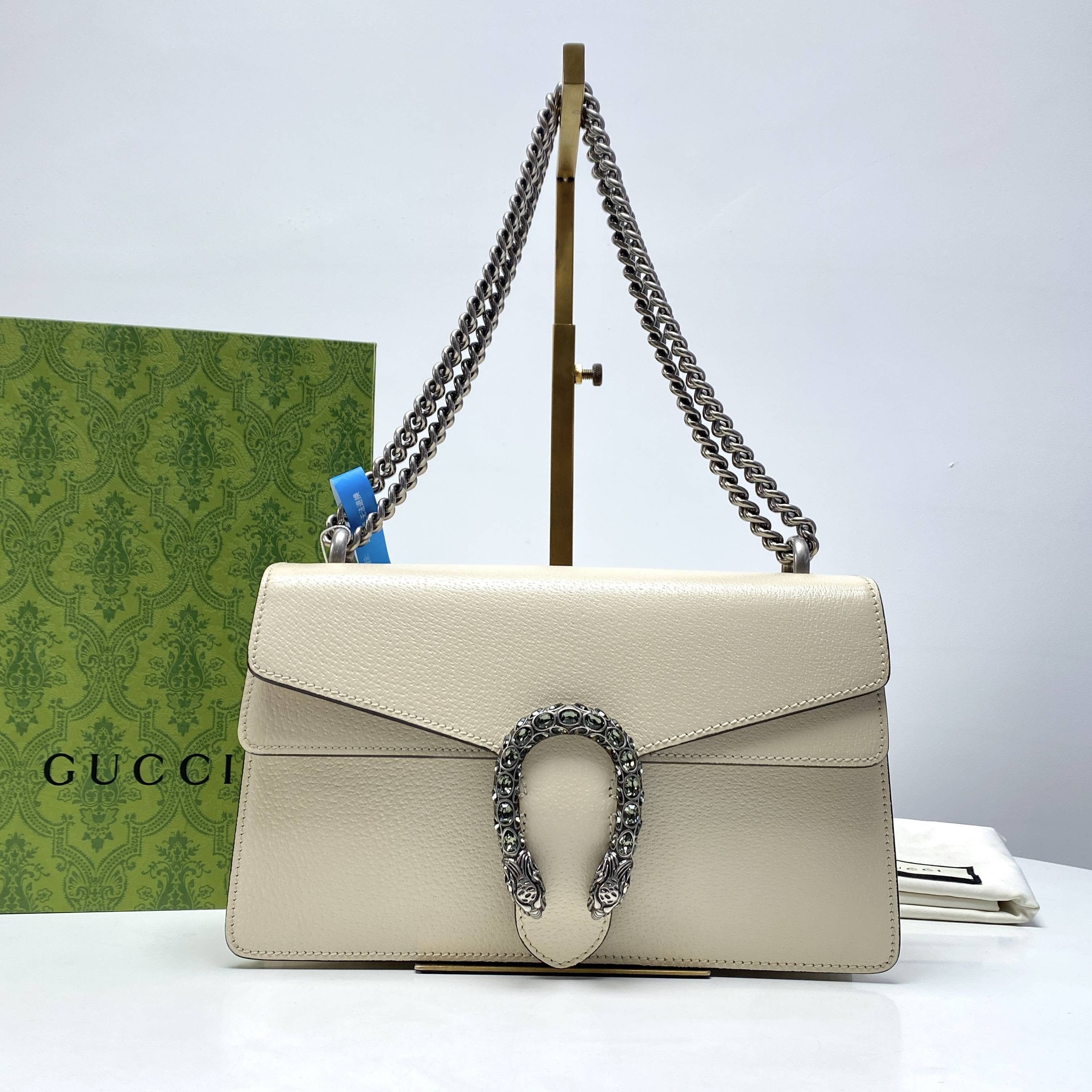 95新 GUCCI/古驰 玺越奢品 Gucci全皮酒神单肩包 KJ557
