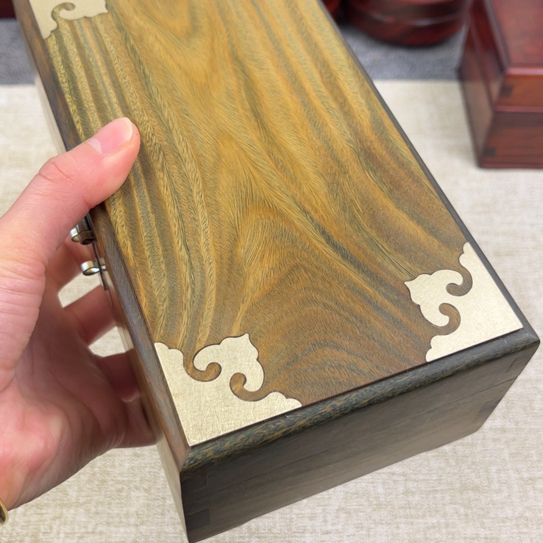 木绿檀木首饰盒收纳盒