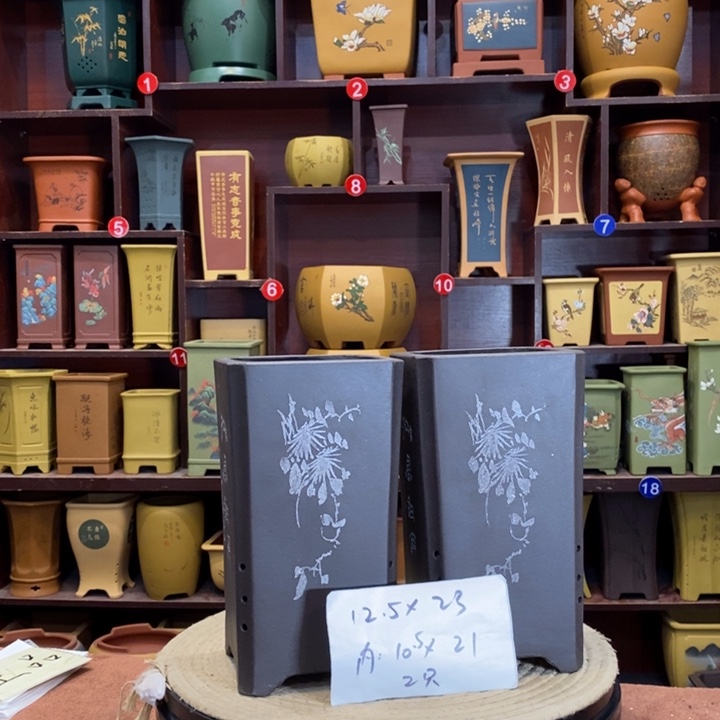 紫砂花盆紫砂花盆