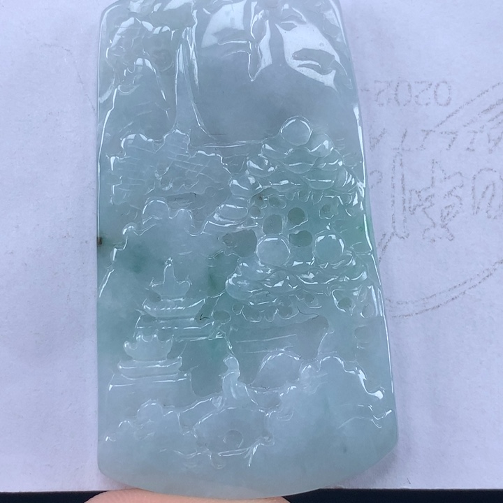 颈饰未镶嵌翡翠山水