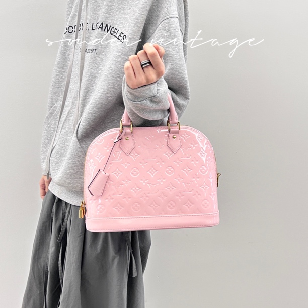 95新 LouisVuitton/路易威登 Louis Vuitton/路易威登粉色手提包