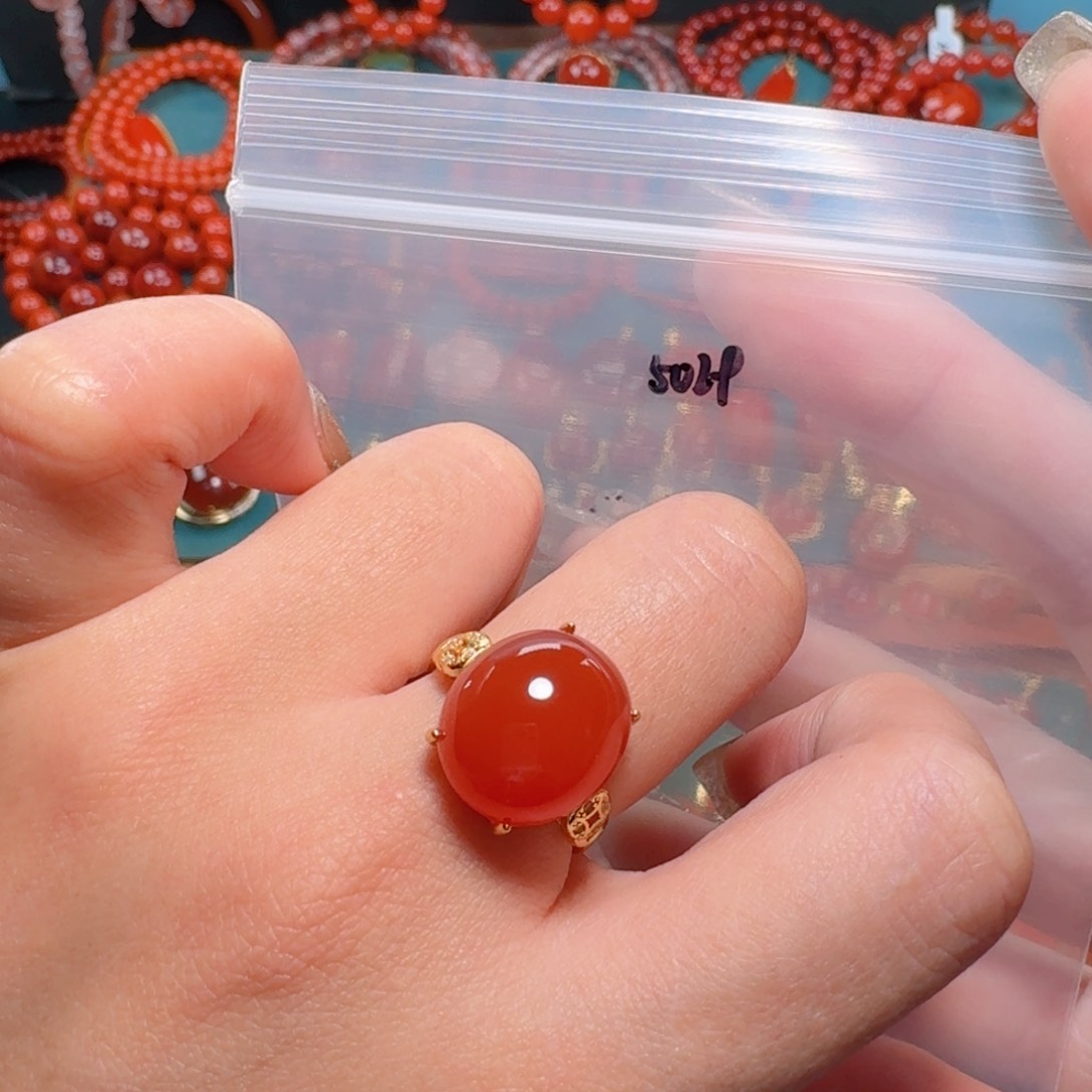 南红玛瑙南红银S925镶嵌