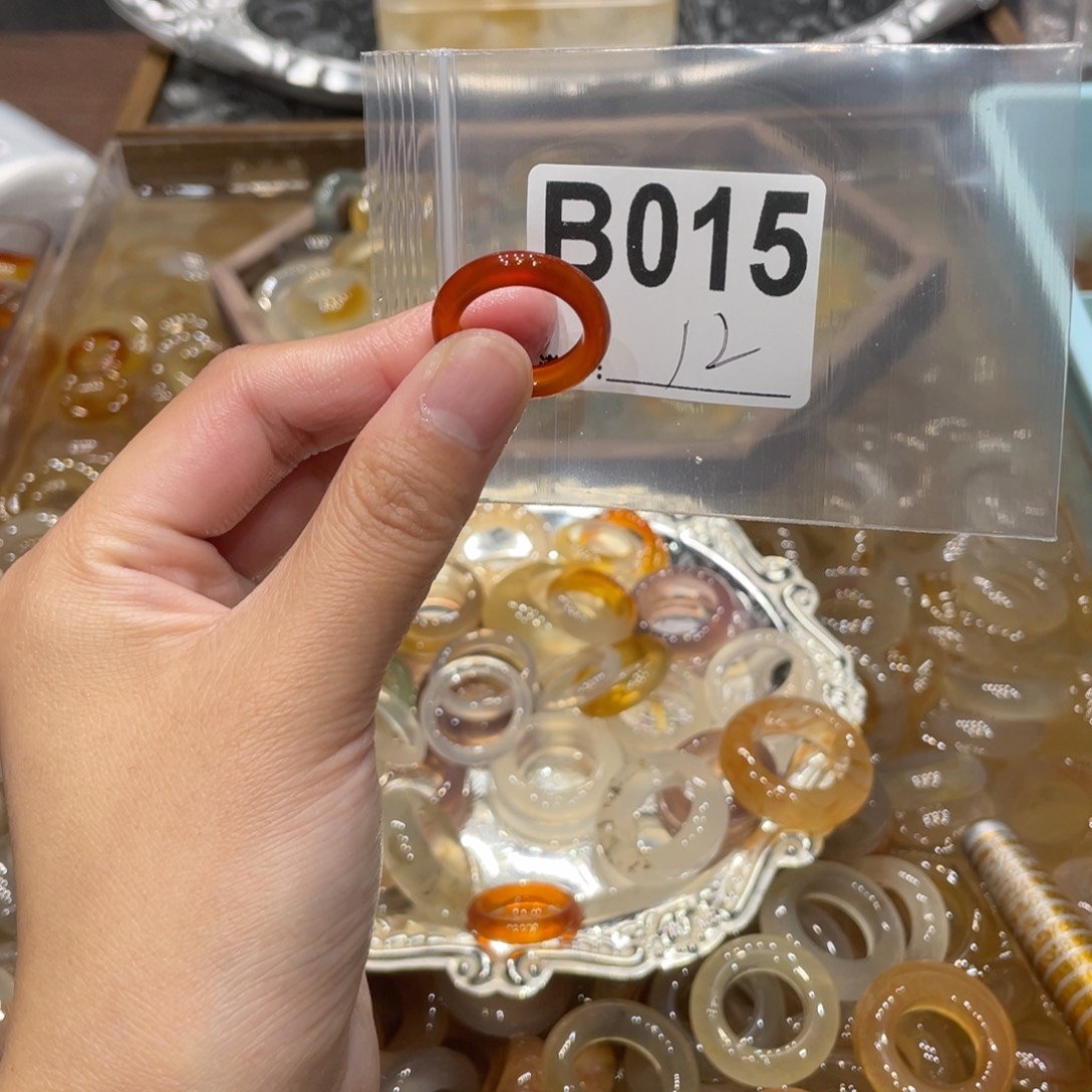 玛瑙/玉髓未镶嵌戒指015