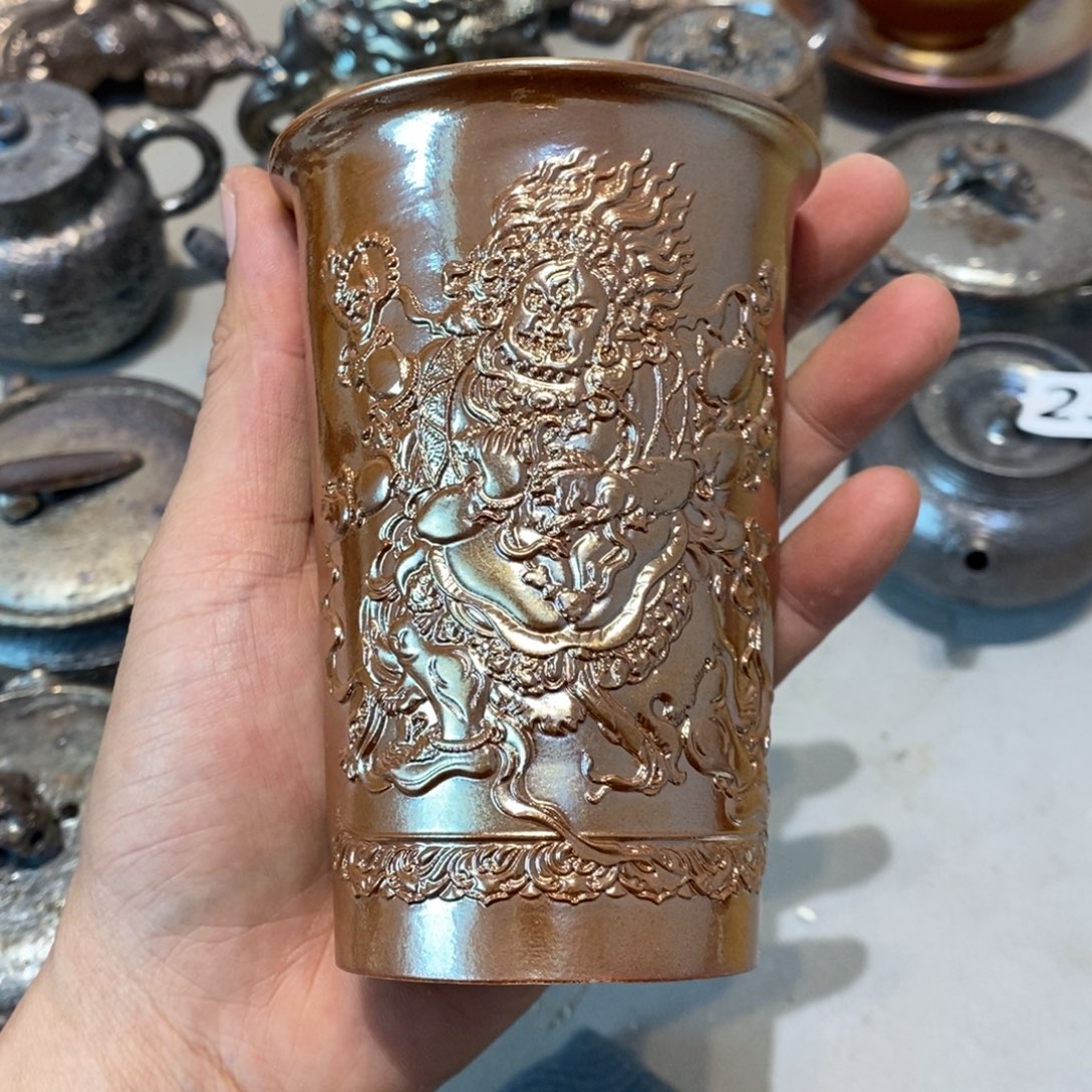 柴烧茶具陶瓷杯子