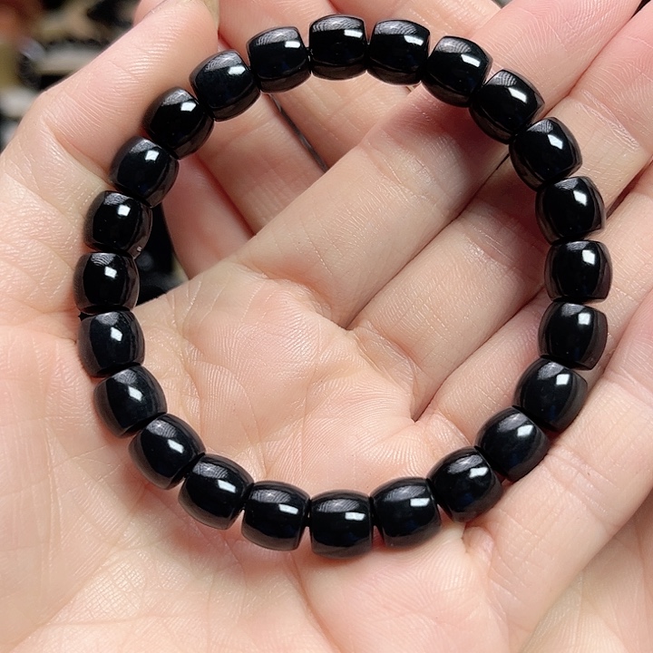 和田玉手链未镶嵌卡9直切珠宝级