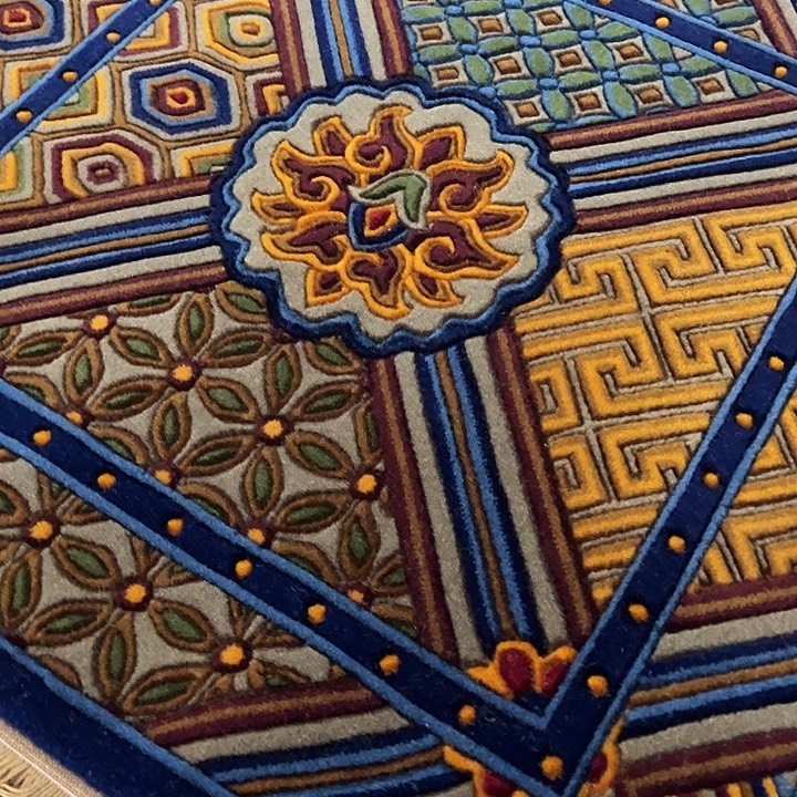 高***人羊毛羊绒仿手工70❌70一张