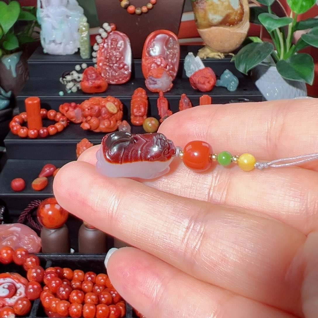 I***e南红玛瑙单珠未镶嵌