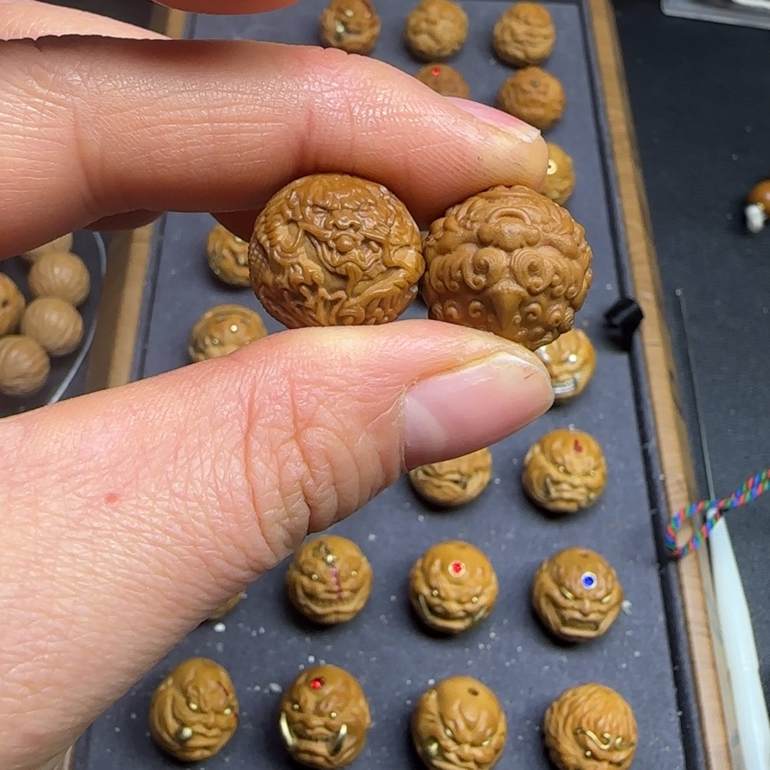 猴头核桃吊坠单颗素不退不换