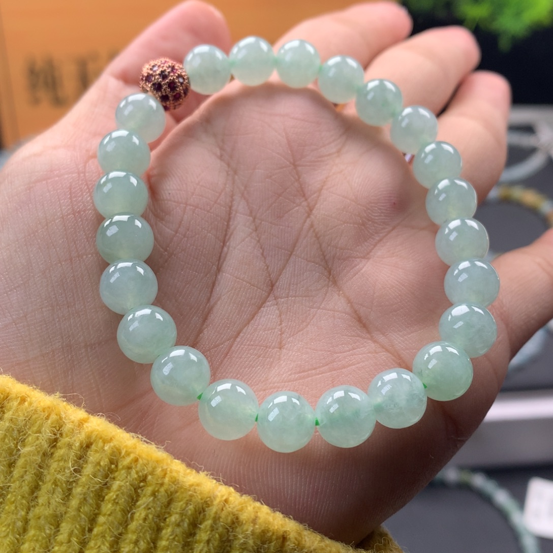 翡翠未镶嵌手链卡8