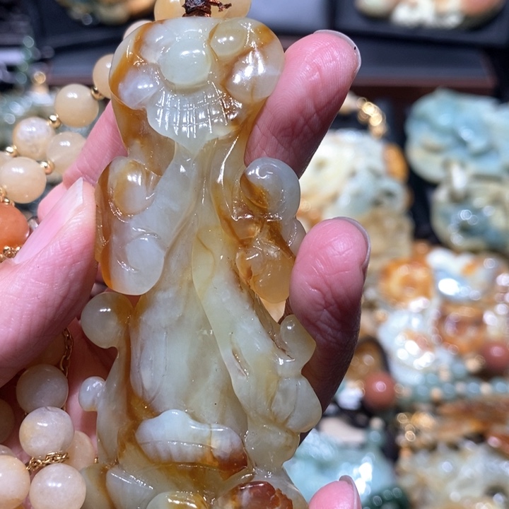 岫玉毛衣链未镶嵌