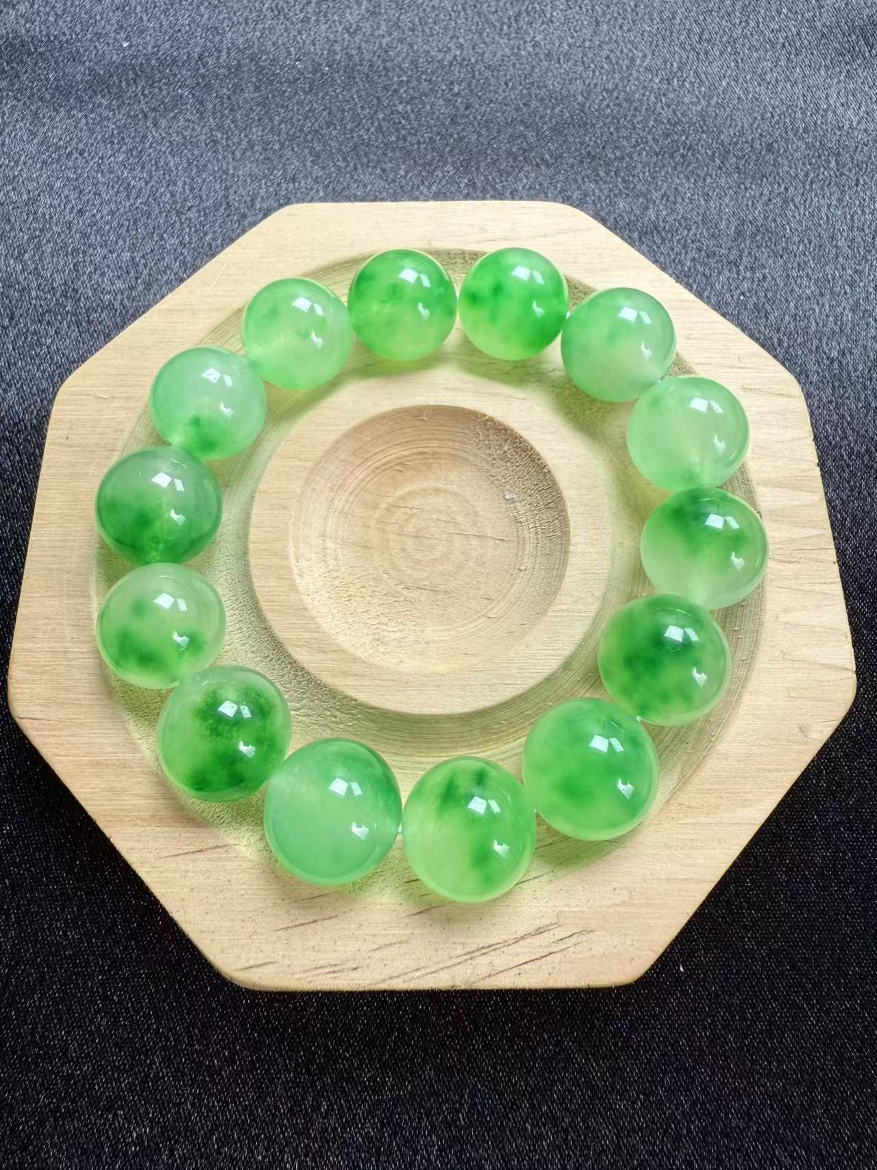 卡14+绿花珠子（一颗）一物一拍直播间散珠手批发串文玩多样性发货