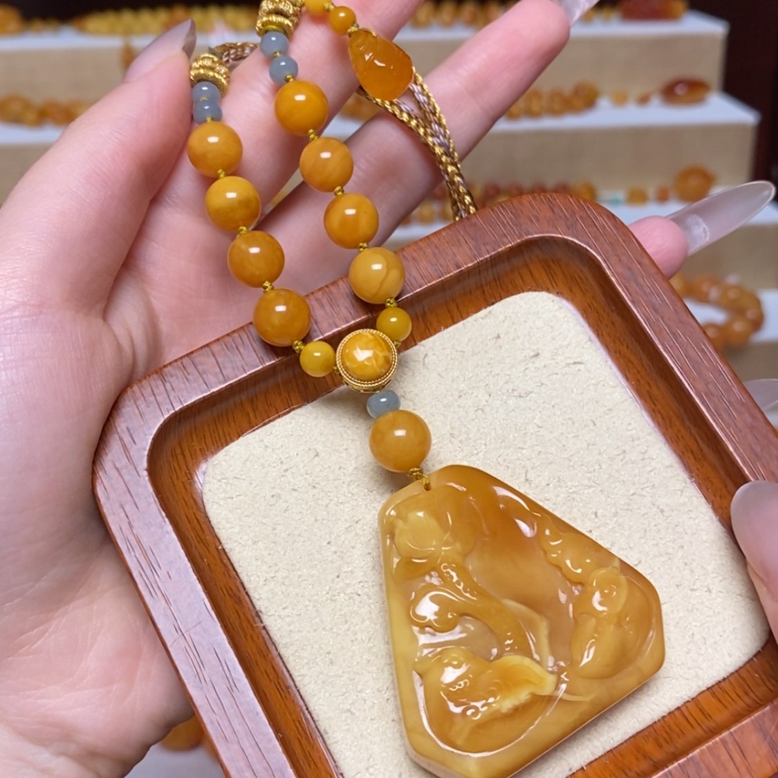 【闪购商品】未镶嵌颈饰蜜蜡项链