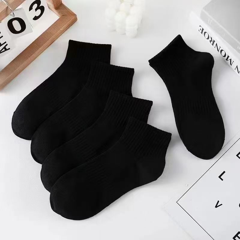 {送4个赠品}吸汗防臭短中长筒防汗嘻哈风短袜运动韩版ins透气