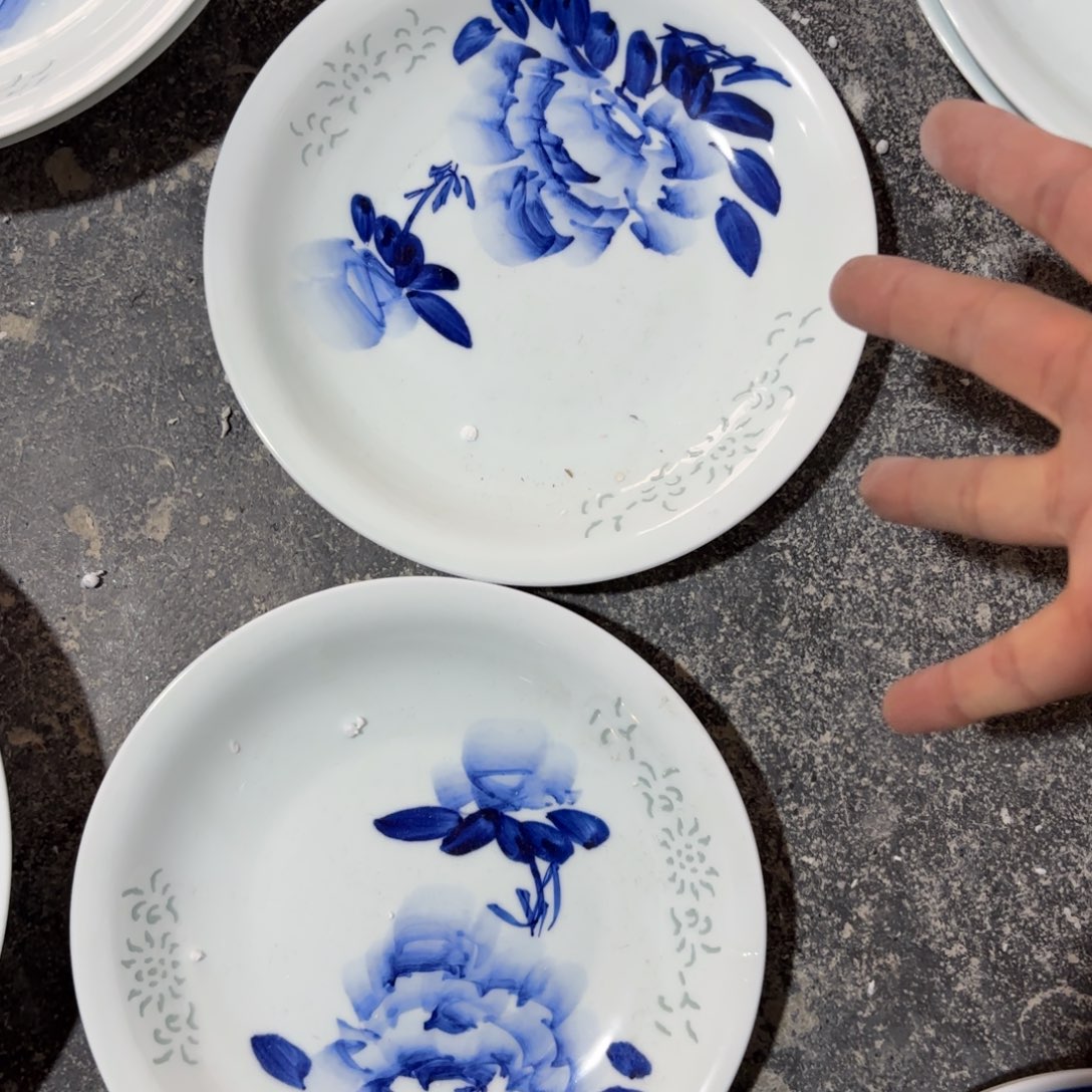 玉瓷景德镇陶瓷两只微瑕