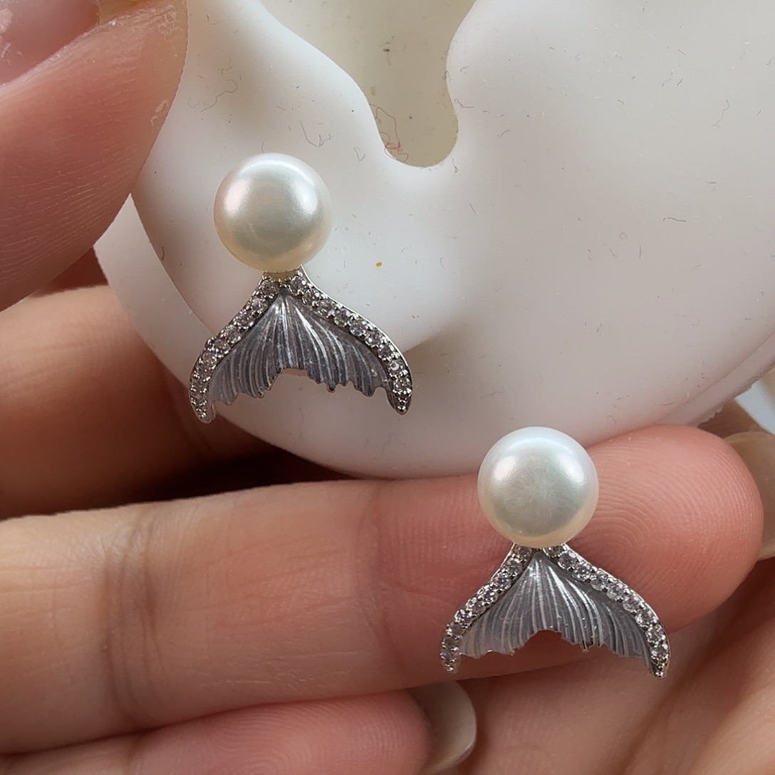 未镶嵌耳饰淡水珍珠