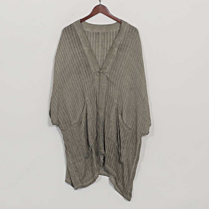 【蓉哥出品】亚麻炒色外披8715