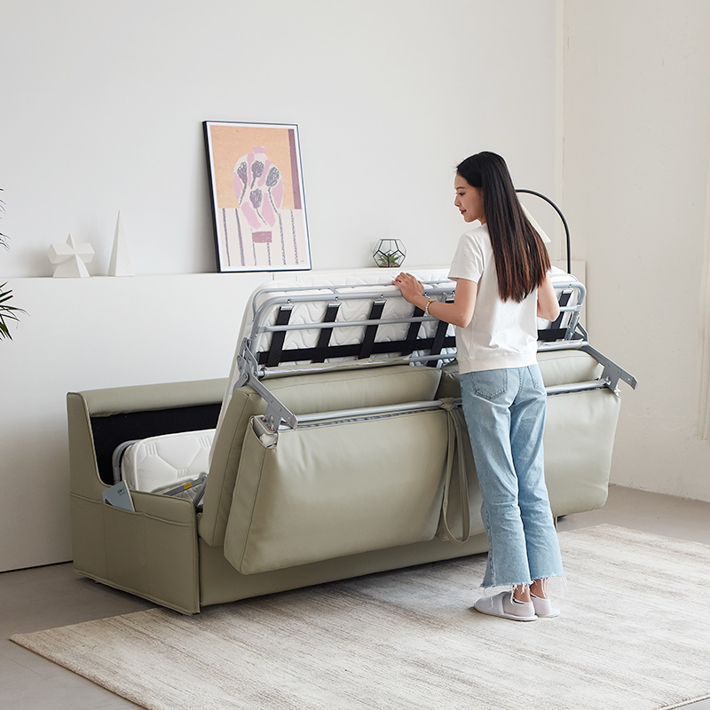 沙发床轻奢意式轻奢风多功能折叠见可拆洗设计客厅书房卧室两用