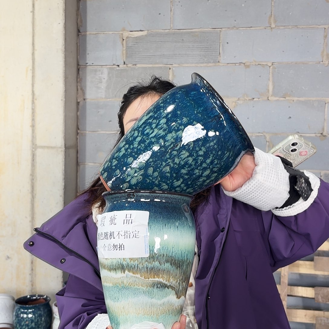 瑕疵两个高24/17红陶