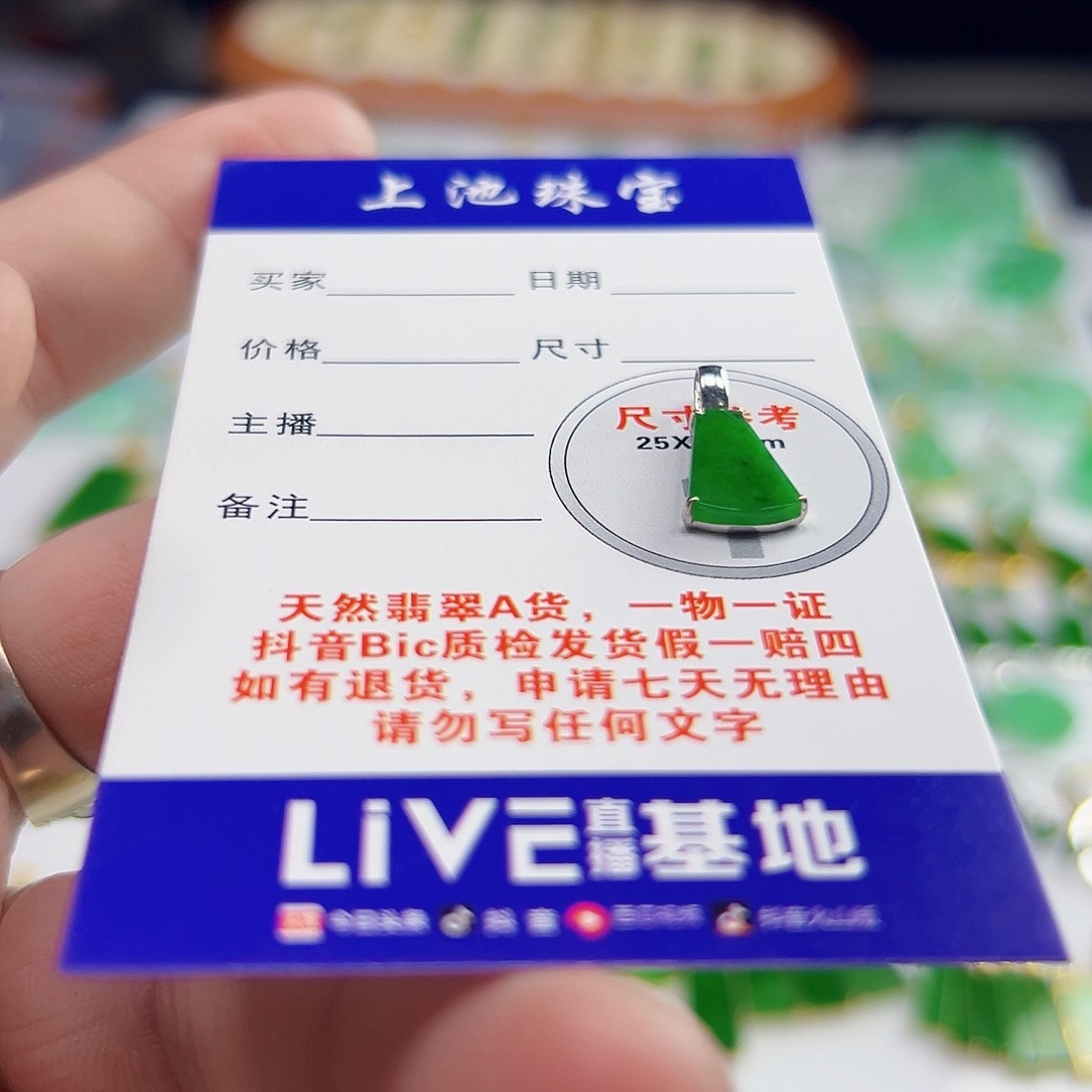 颈饰18K金镶嵌翡翠翡翠