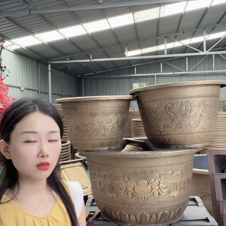 圆形50花盆2个2个