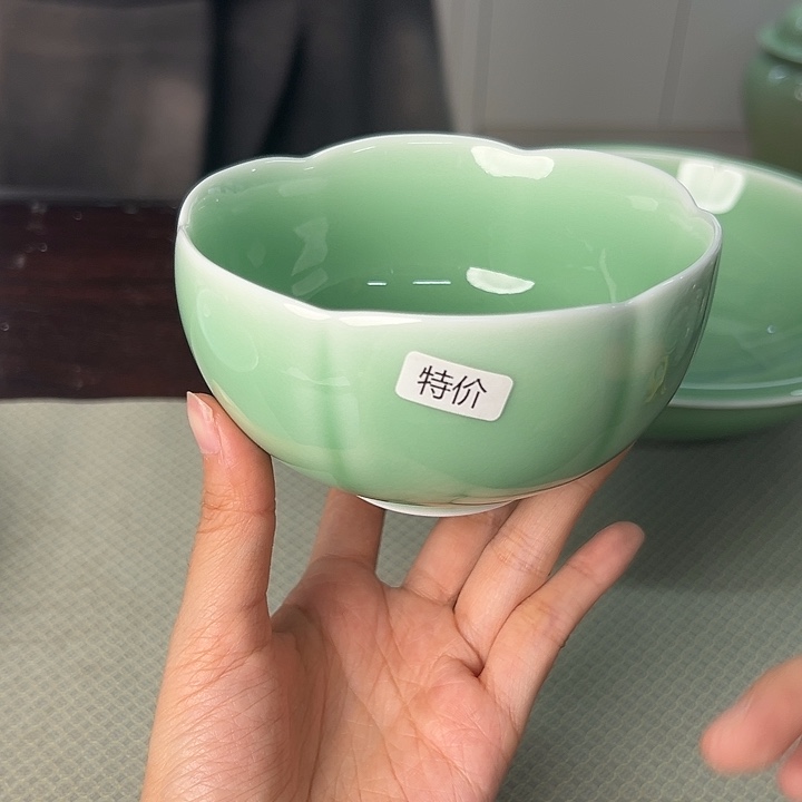 龙泉云间青瓷小米茶器