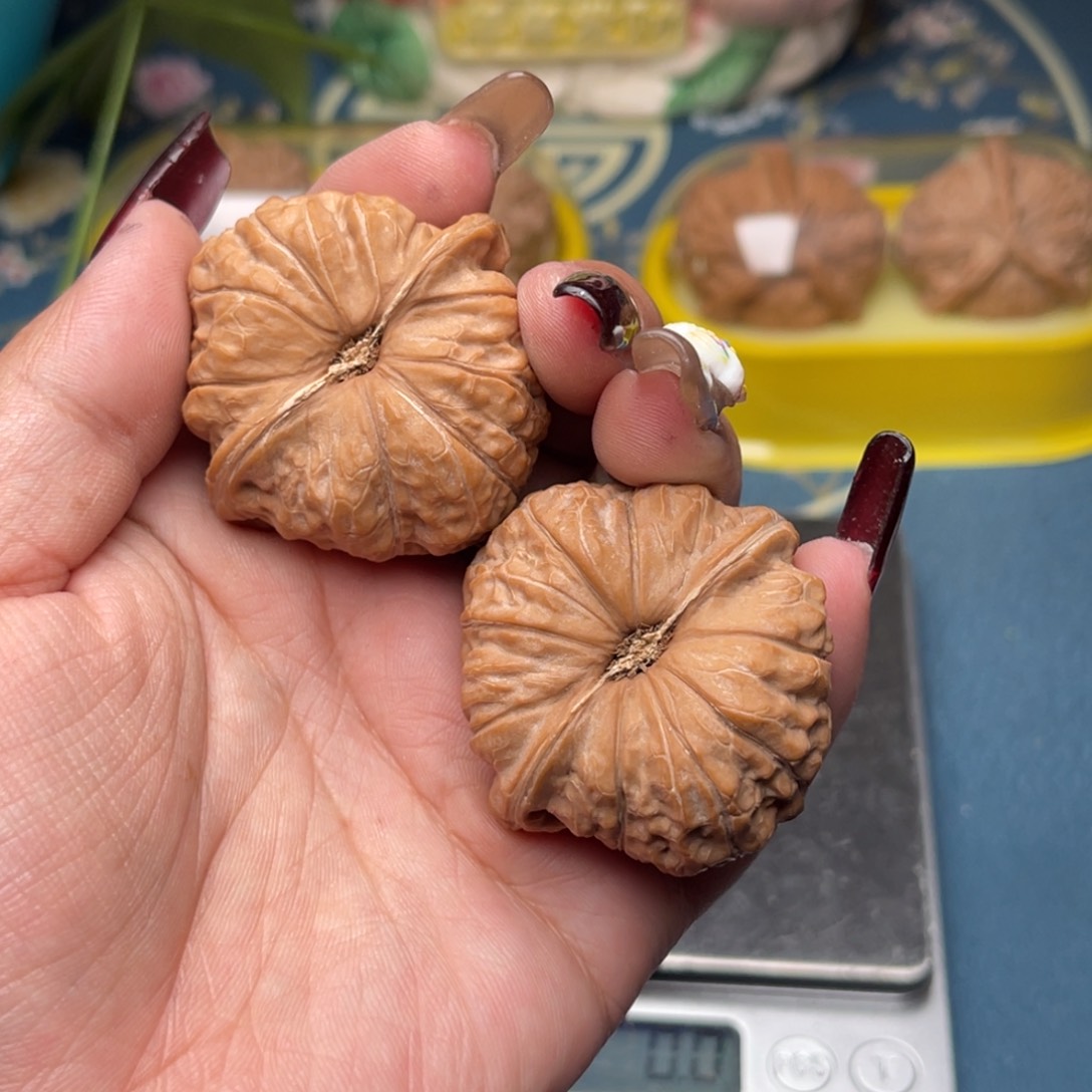 文玩核桃把件随*南瓜墩44