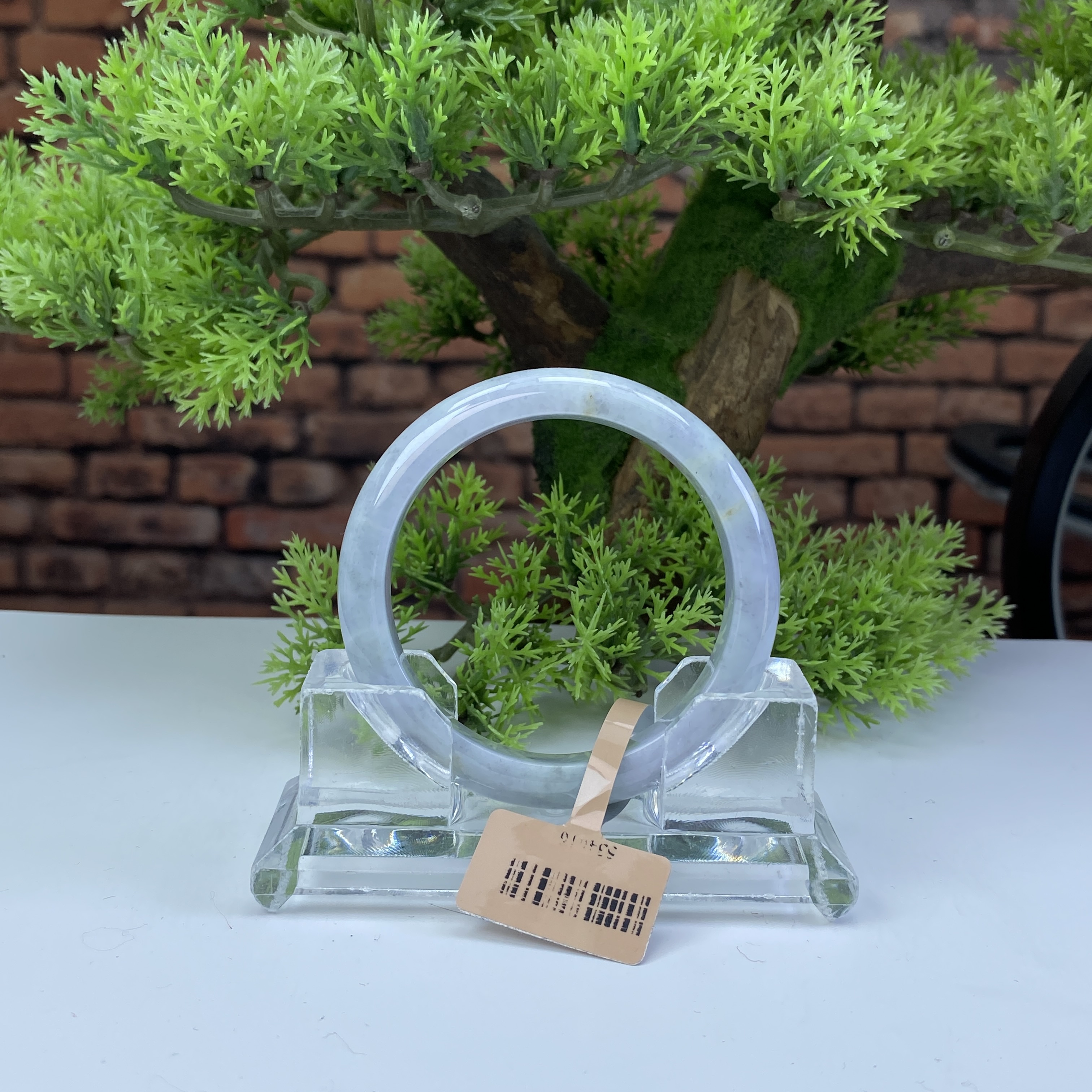 56.7【刀客砍价王】妮妮-天然缅甸A货翡翠手镯 (微瑕)  G4