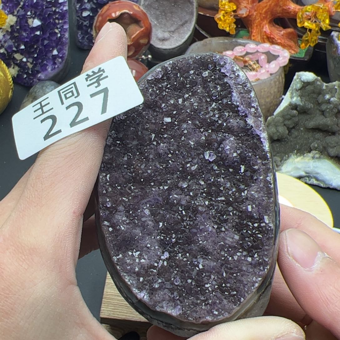 紫晶水晶摆件未镶嵌227