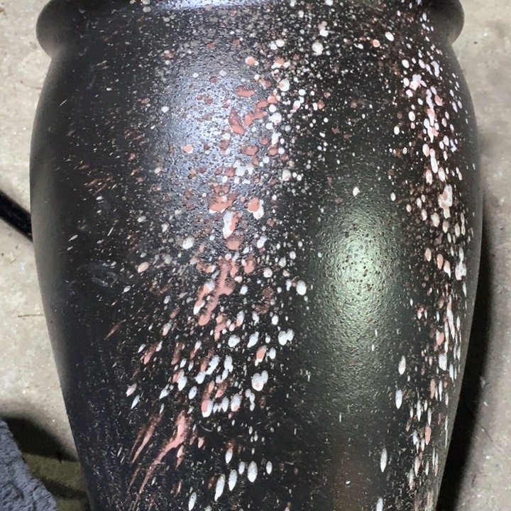 紫砂花盆高约30口约25