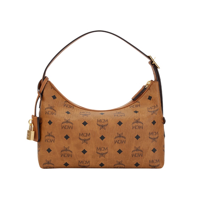 MCMAREN 小号单肩斜跨包HOBO包腋下包女包 干邑色