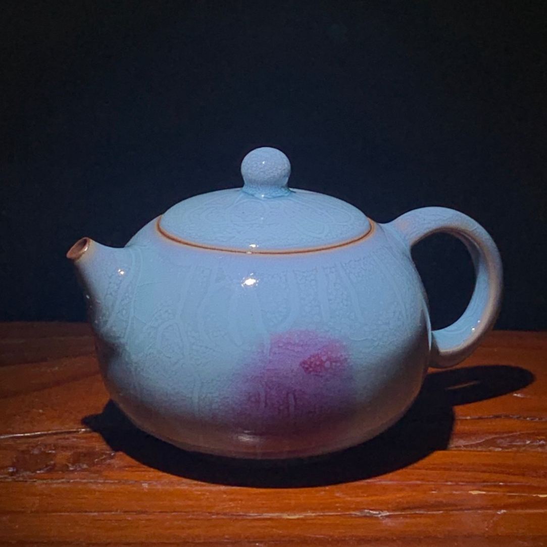 钧窑 茶壶 手工制作