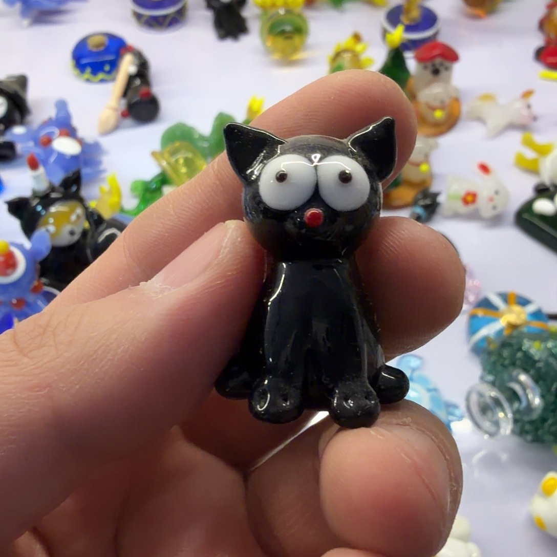 柳***Y琉璃手工艺品小猫